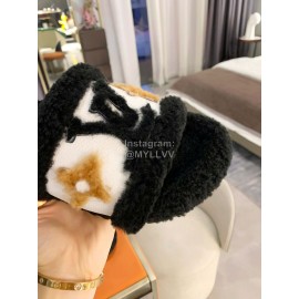 Lv Winter Fashion Wool Slippers For Women Black