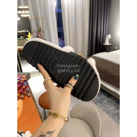 Lv Winter Fashion Wool Slippers For Women White
