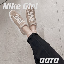 Lv Winter Wool Thick Soled Sneakers For Women Khaki