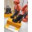 Lv Autumn Winter Patent Cowhide High Heeled Boots For Women