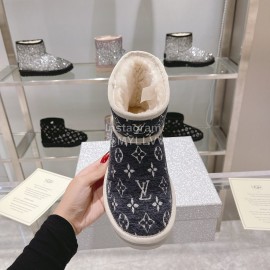 Lv Winter Wool Short Boots For Women Gray