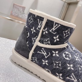 Lv Winter Wool Short Boots For Women Gray