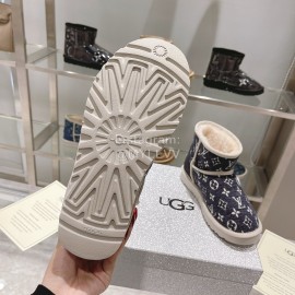 Lv Winter Wool Short Boots For Women Gray