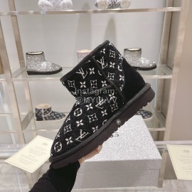 Lv Winter Wool Short Boots For Women Black