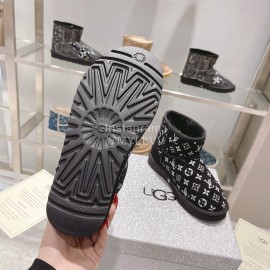 Lv Winter Wool Short Boots For Women Black