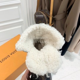 Lv Autumn And Winter Black Calf Leather Martin Boots For Women