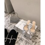 Mach Mach Fashion Transparent Pvc Pointed High Heel Scandals For Women