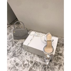 Mach Mach Fashion Transparent Pvc Pointed High Heel Scandals For Women