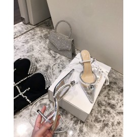 Mach Mach Fashion Transparent Pvc Pointed High Heel Scandals For Women