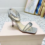 Mach Mach Fashion Blingbling Silk Sheepskin High Heel Scandals For Women 