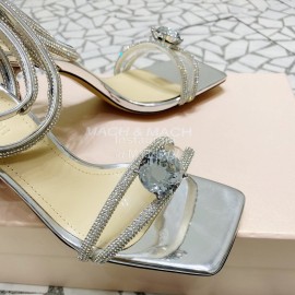 Mach Mach Fashion Blingbling Silk Sheepskin High Heel Scandals For Women 