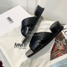 Maison Margiela Summer Calf Slippers For Women Black