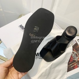 Maison Margiela Summer Calf Slippers For Women Black