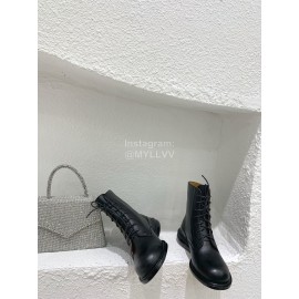 Maison Margiela Autumn Winter Leather Thick Soled Boots For Women 