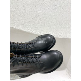 Maison Margiela Autumn Winter Leather Thick Soled Boots For Women 