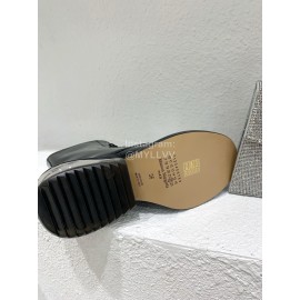 Maison Margiela Autumn Winter Thick Soled Leather Boots For Women 