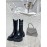 Maison Margiela Winter Thick Soled Black Boots For Women 
