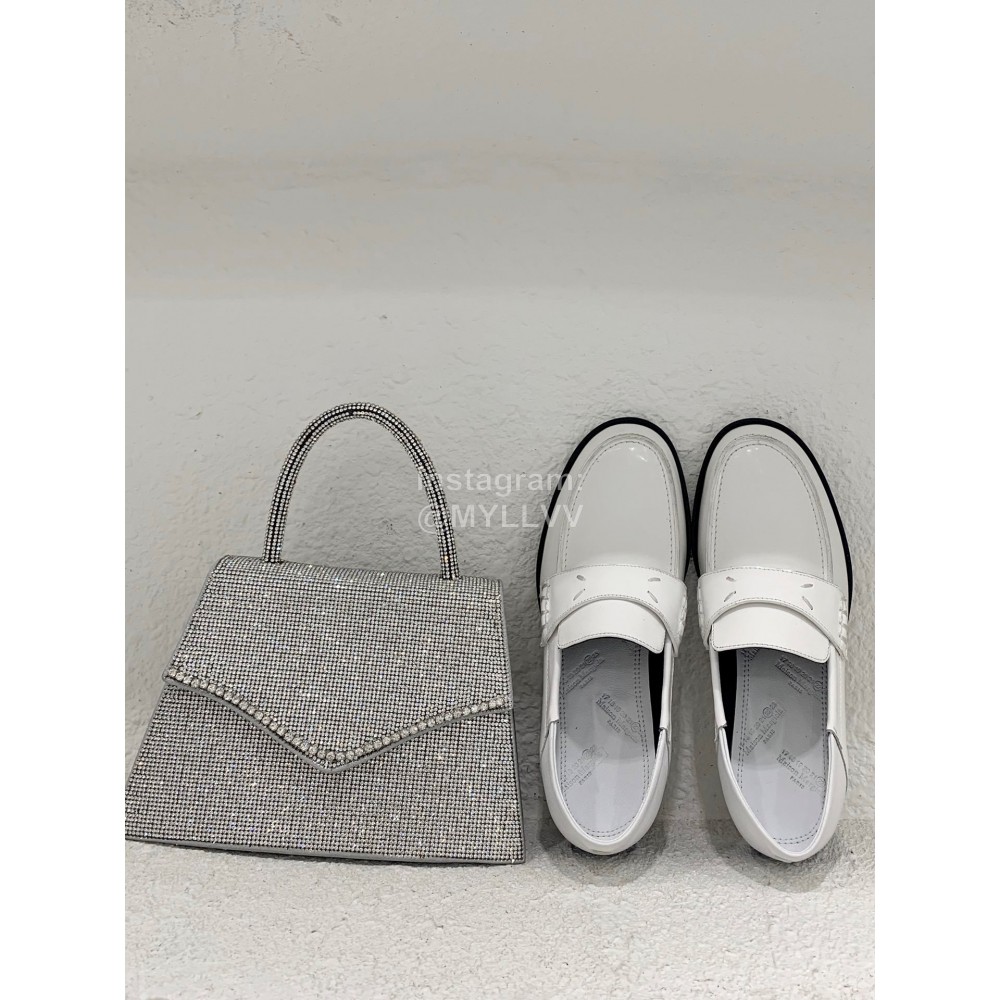 Maison Margiela Autumn Winter Retro Calf Shoes For Women White