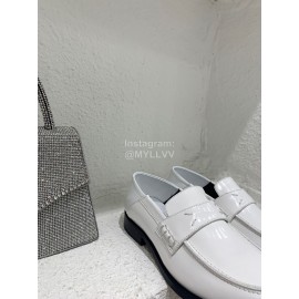 Maison Margiela Autumn Winter Retro Calf Shoes For Women White