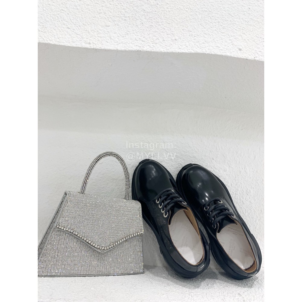 Maison Margiela Black Calf Thick Soled Shoes For Women 