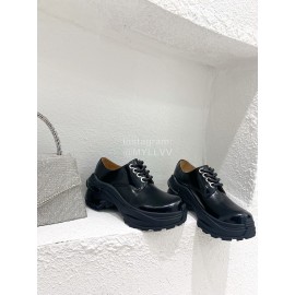 Maison Margiela Black Calf Thick Soled Shoes For Women 