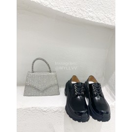 Maison Margiela Black Calf Thick Soled Shoes For Women 