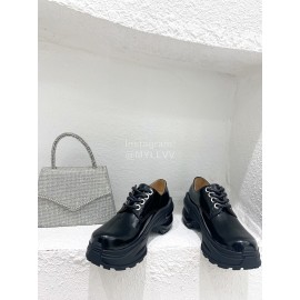 Maison Margiela Black Calf Thick Soled Shoes For Women 