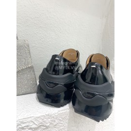 Maison Margiela Black Calf Thick Soled Shoes For Women 