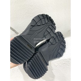 Maison Margiela Black Calf Thick Soled Shoes For Women 