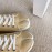 Maison Margiela Velvet Canvas Tabi Shoes For Women Beige