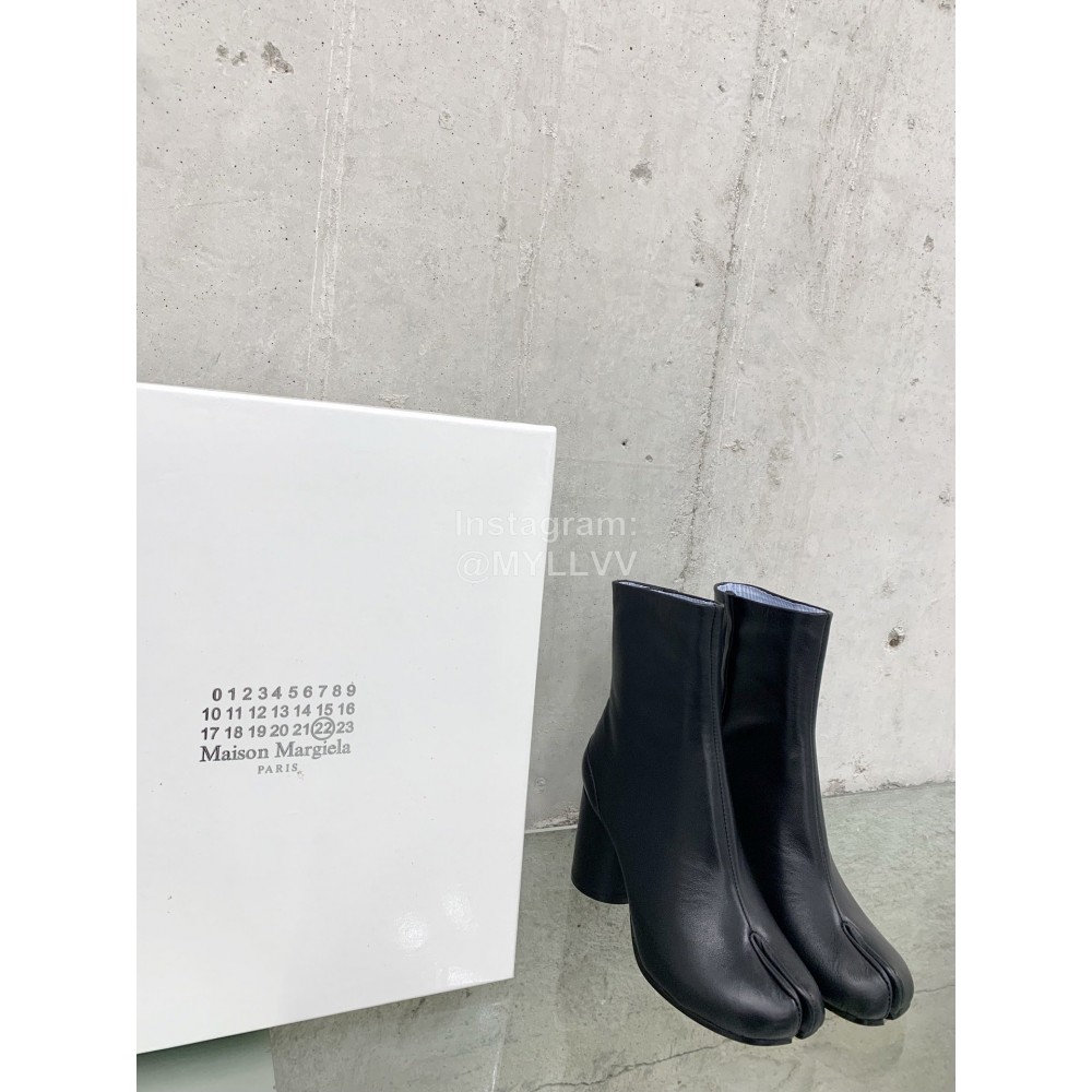Maison Margiela Thick High Heeled Boots For Women Black