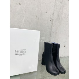 Maison Margiela Thick High Heeled Boots For Women Black