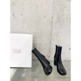 Maison Margiela Thick High Heeled Boots For Women Black