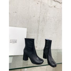 Maison Margiela Thick High Heeled Boots For Women Black