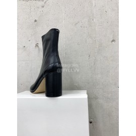 Maison Margiela Thick High Heeled Boots For Women Black