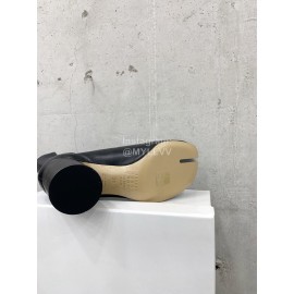 Maison Margiela Thick High Heeled Boots For Women Black