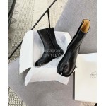 Maison Margiela Soft Cowhide Short Boots For Men And Women Black