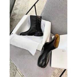 Maison Margiela Soft Cowhide Short Boots For Men And Women Black