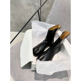 Maison Margiela Soft Cowhide Short Boots For Men And Women Black