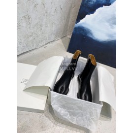 Maison Margiela Soft Cowhide Short Boots For Men And Women Black