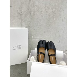 Maison Margiela Vintage Cowhide Shoes For Women Black