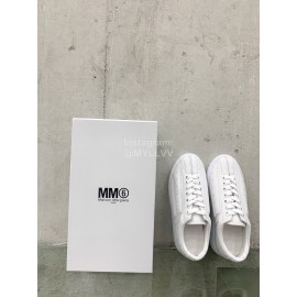 Maison Margiela Cow Leather Thick Soled Casual Shoes For Women White
