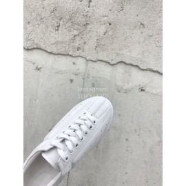 Maison Margiela Cow Leather Thick Soled Casual Shoes For Women White