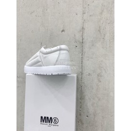 Maison Margiela Cow Leather Thick Soled Casual Shoes For Women White