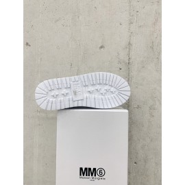 Maison Margiela Cow Leather Thick Soled Casual Shoes For Women White