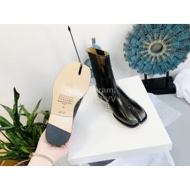 Maison Margiela Autumn Winter New Cowhide Short Boots For Women Black