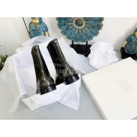 Maison Margiela Autumn Winter New Cowhide Short Boots For Women Black