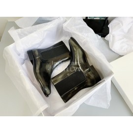 Maison Margiela Autumn Winter New Cowhide Short Boots For Women Black