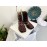 Maison Margiela Autumn Winter New Cowhide Short Boots For Women Wine Red
