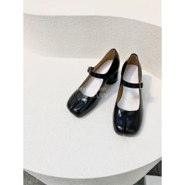 Maison Margiela Autumn Winter New Cowhide High Heeled Shoes For Women Black